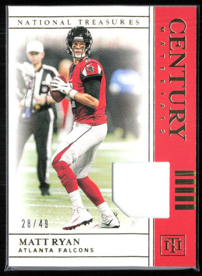 Matt Ryan Century Materials /49 National Treasures