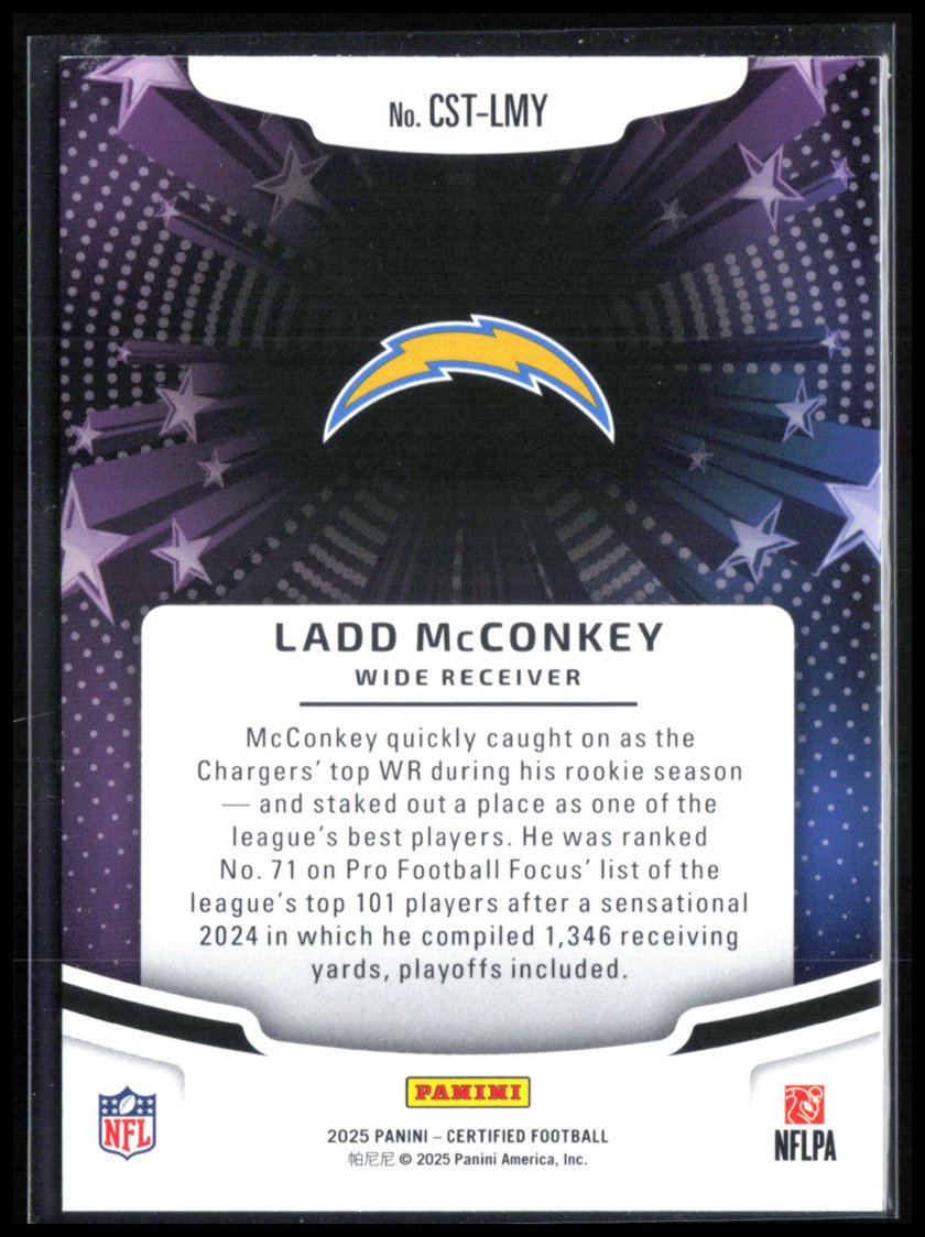 Ladd McConkey Certified Stars