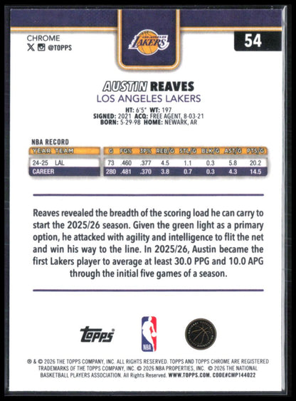 Austin Reaves X-Fractor