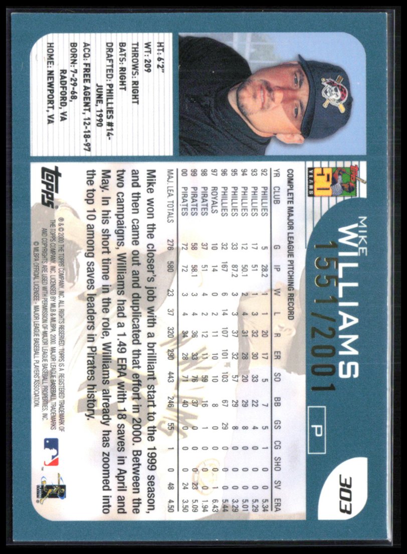 Mike Williams /2001
