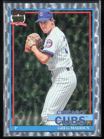 Greg Maddux Crackle Foil