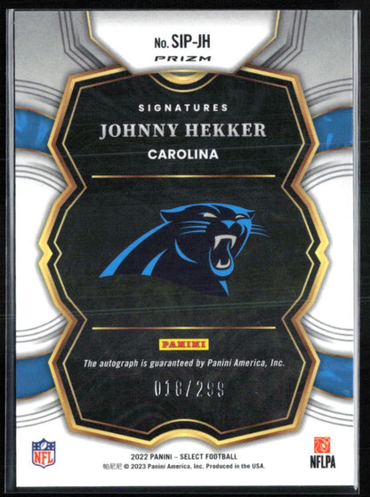 Johnny Hekker Auto Silver /299 2022 Select