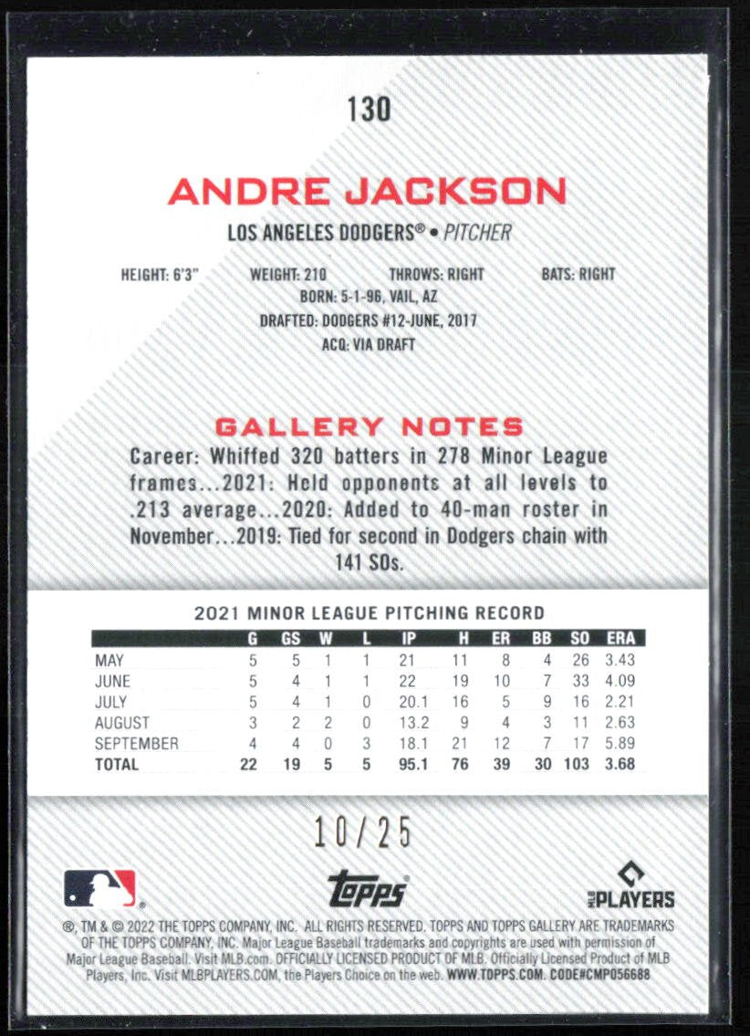 Andre Jackson RC Orange /25
