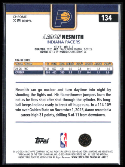 Aaron Nesmith RWB Refractor