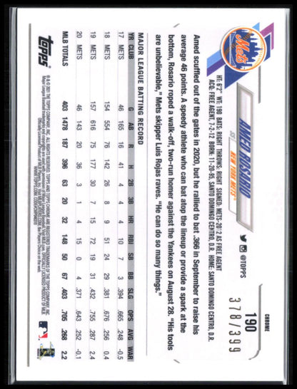 Amed Rosario Pink Refractor /399