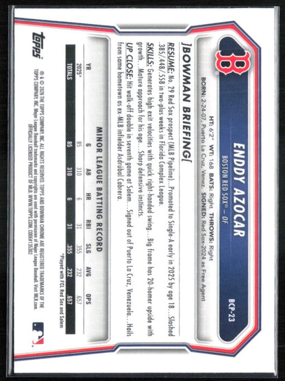 Enddy Azocar 1st Bowman