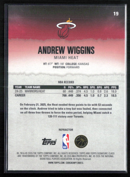 Andrew Wiggins  Refractor