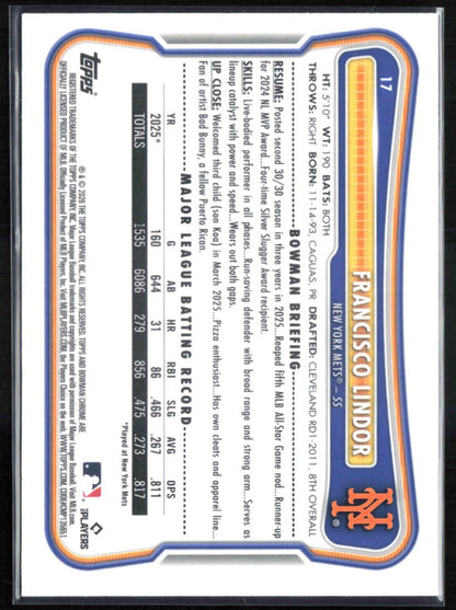 Francisco Lindor Mojo