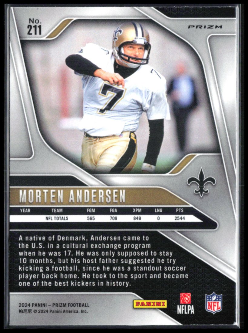 Morten Andersen Silver Prizm