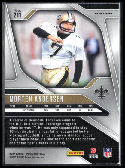 Morten Andersen Silver Prizm