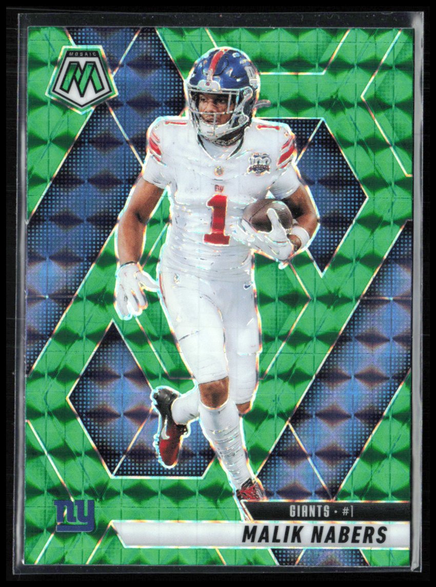 Malik Nabers Green Mosaic
