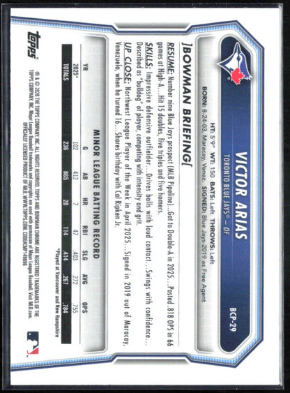 Victor Arias 1st Bowman Mojo