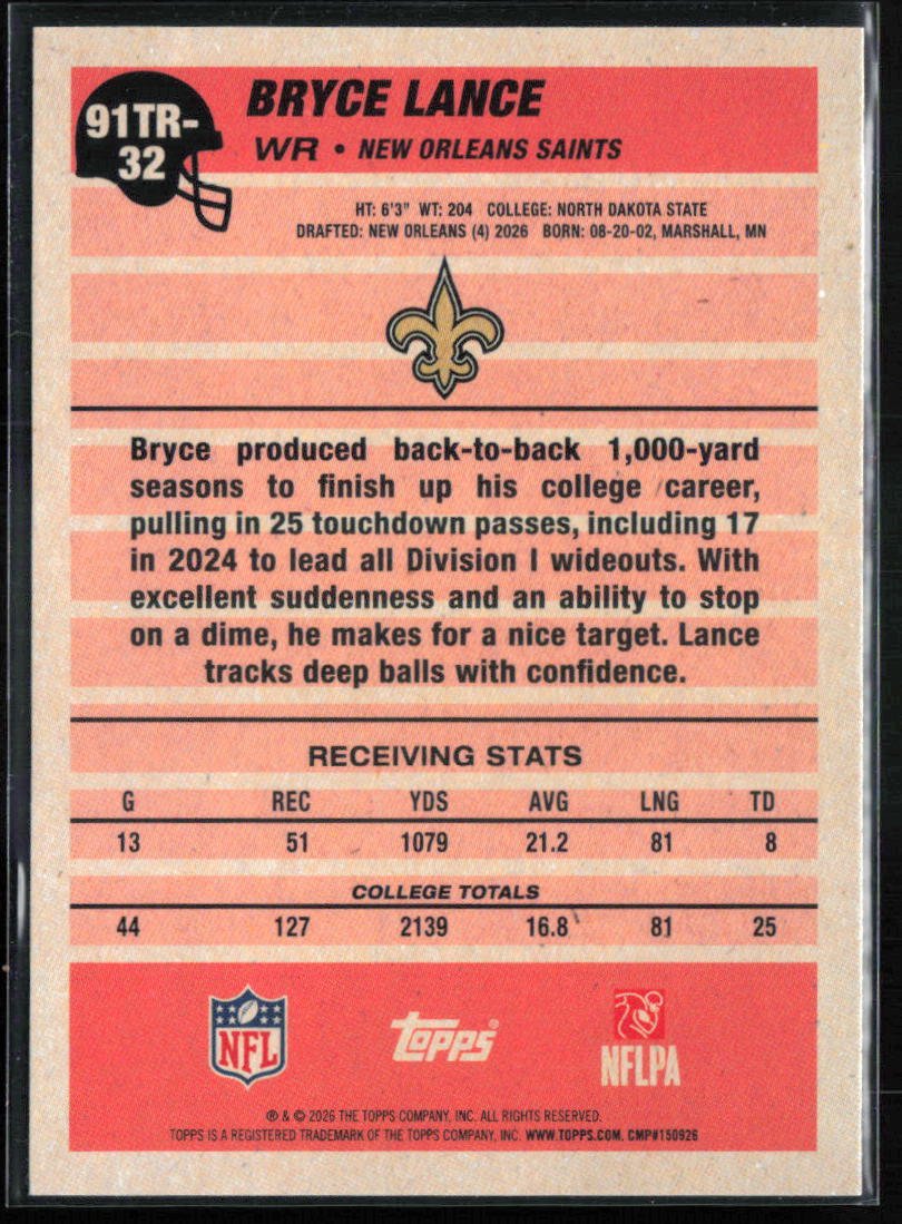 Bryce Lance RC Crackle Foil