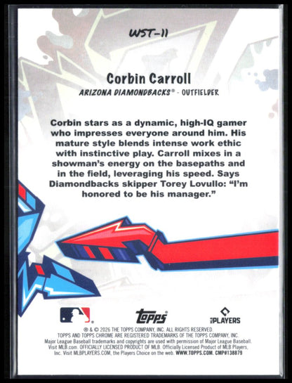Corbin Carroll Wild Style 2026 Topps Chrome