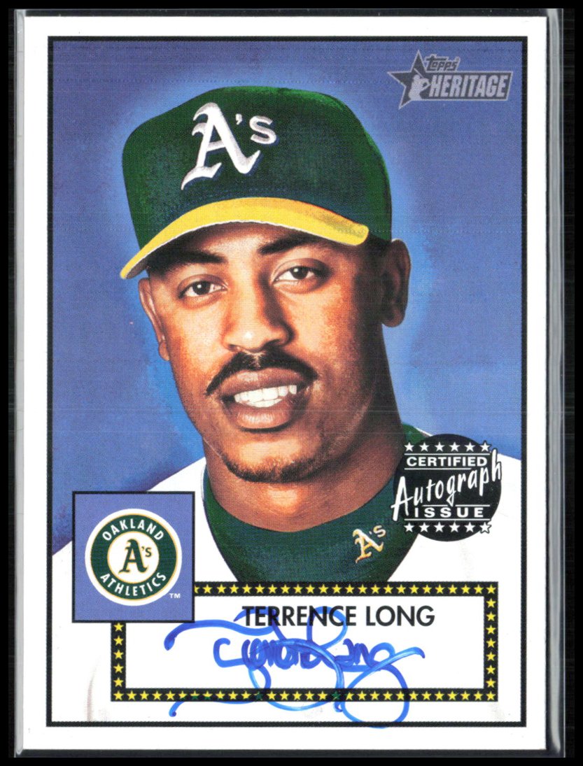 Terrence Long Auto 2001 Topps Heritage