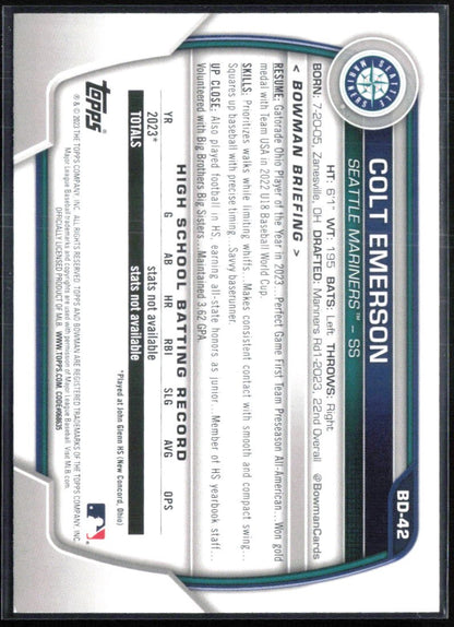 Colt Emerson 1st Bowman