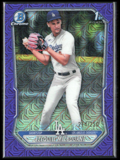 Ezequiel Melbourne 1st Bowman Purple Mojo /250
