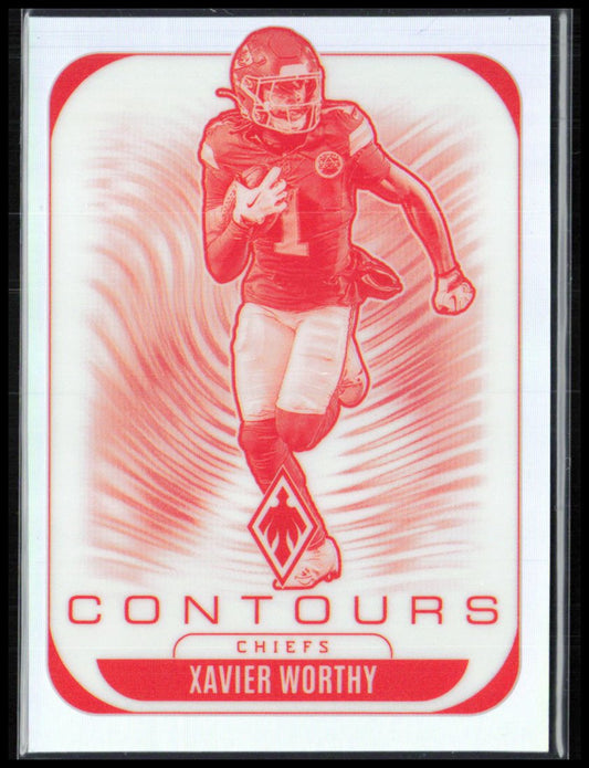 Xavier Worthy Contours