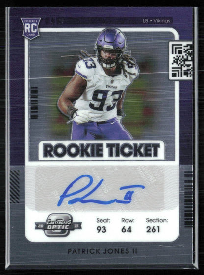 Patrick Jones II RC Auto Rookie Ticket