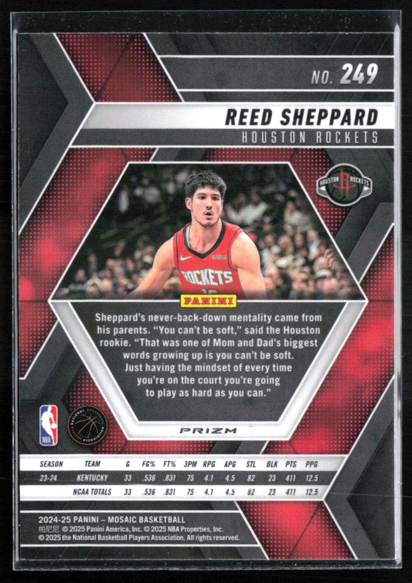 Reed Sheppard RC Mosaic Prizm