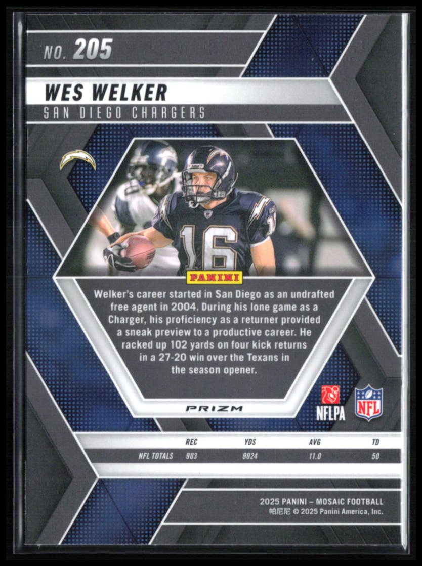 Wes Welker Mosaic Prizm