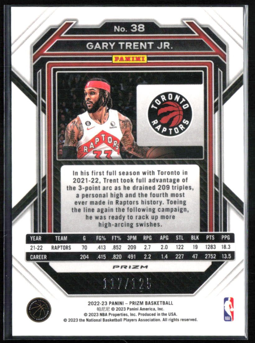 Gary Trent Jr. Blue Ice /125