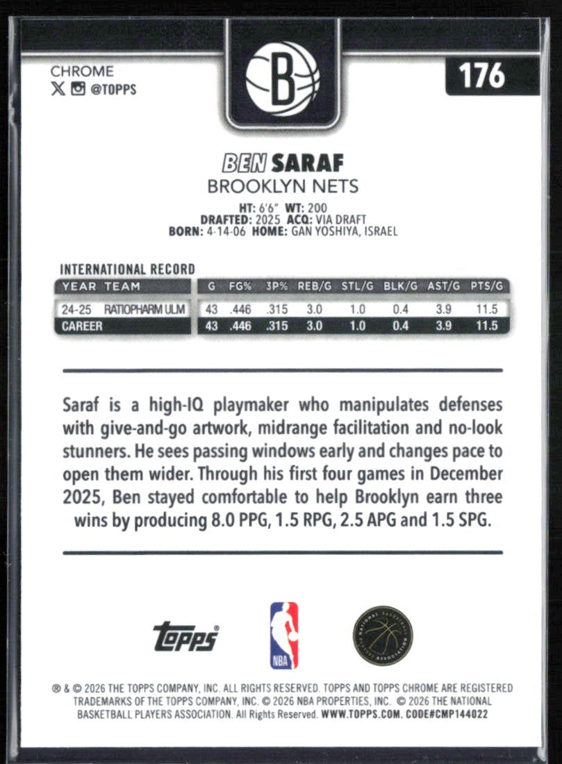 Ben Saraf RC RWB Refractor