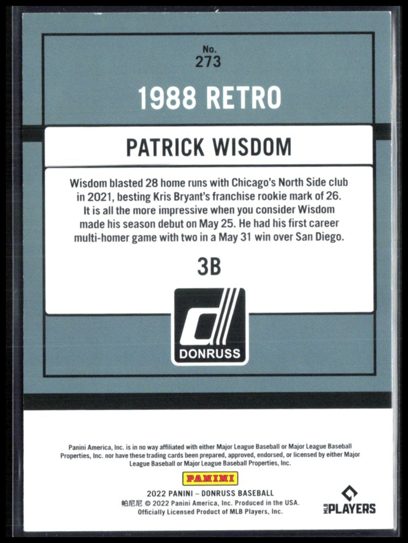 Patrick Wisdom /2022