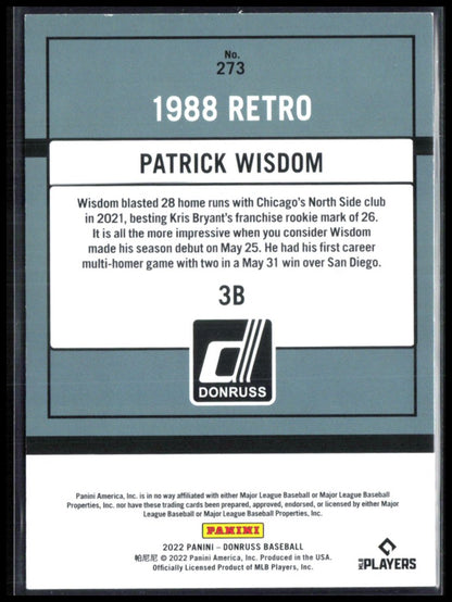 Patrick Wisdom /2022