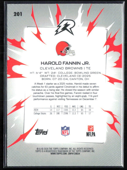 Harold Fannin Jr. RC