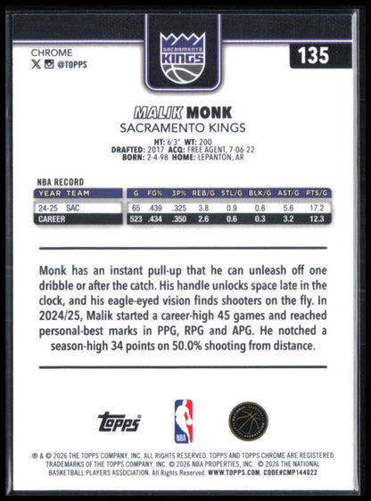 Malik Monk X-Fractor