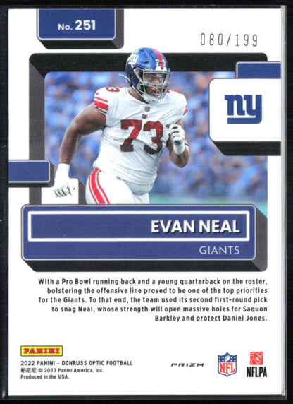 Evan Neal RC Orange Holo /199