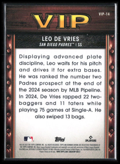 Leo De Vries VIP