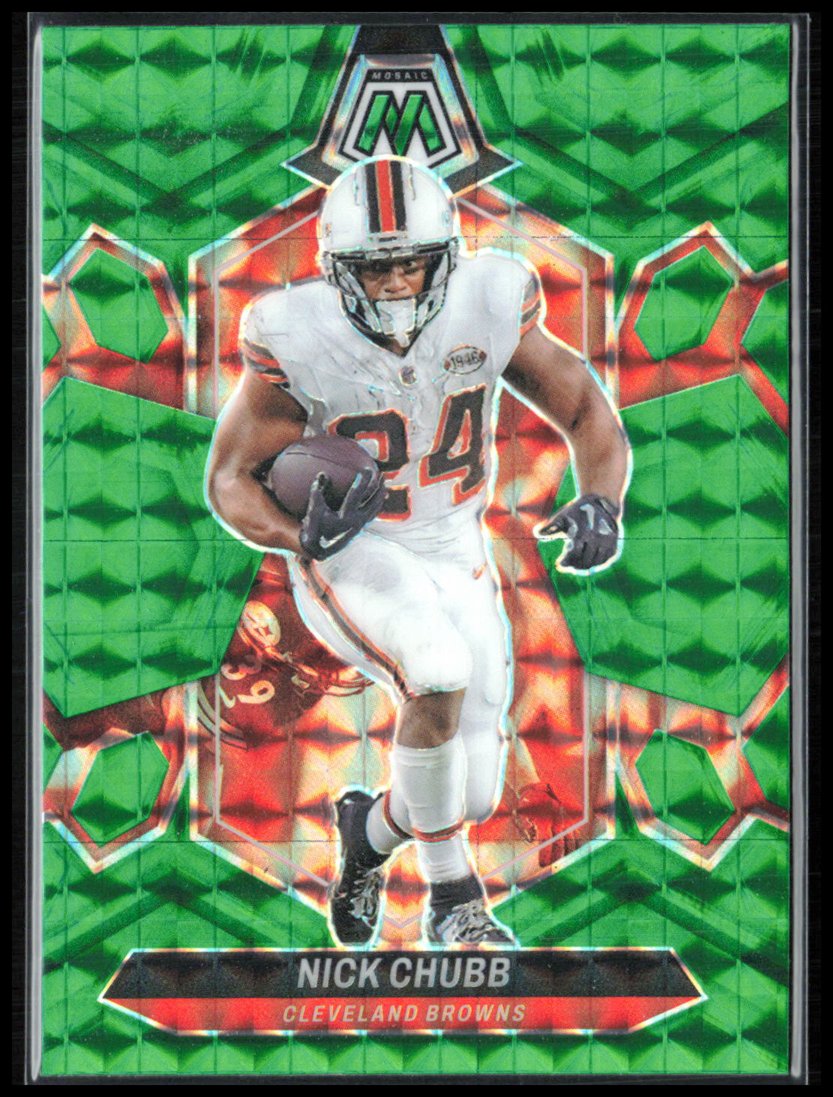 Nick Chubb Green Mosaic