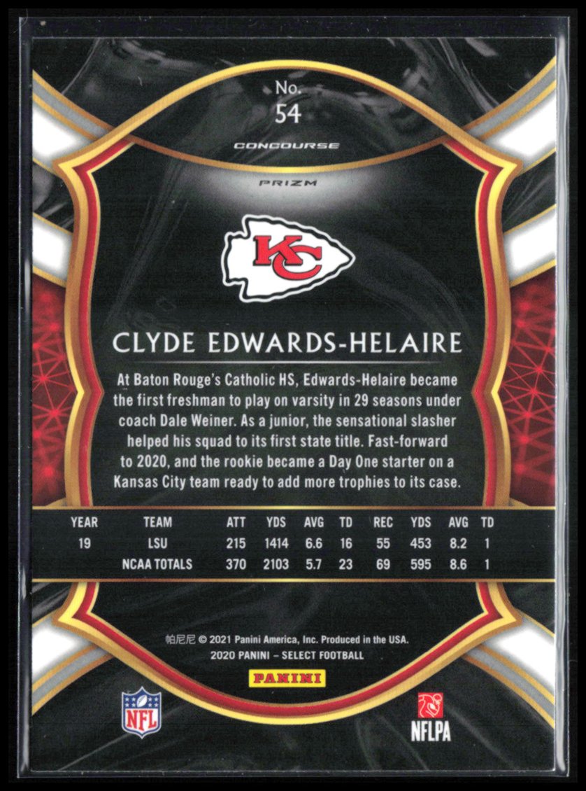Clyde Edwards-Helaire RC Silver Prizm