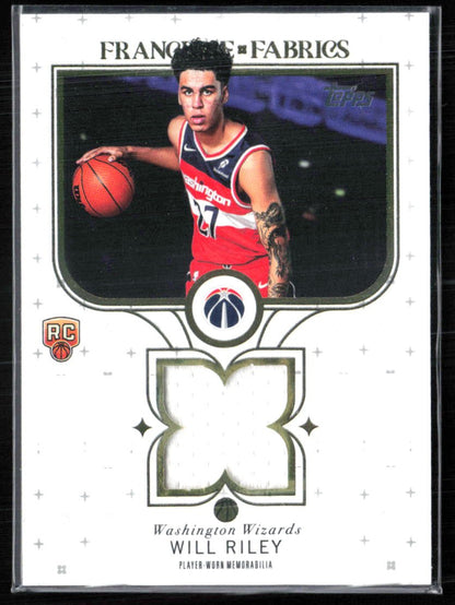 Will Riley RC Franchise Fabrics Player-Worn Mem