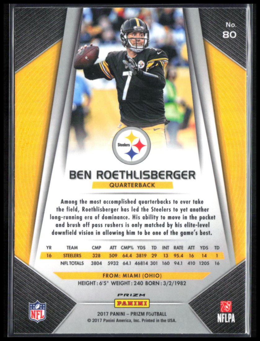 Ben Roethlisberger Silver Prizm