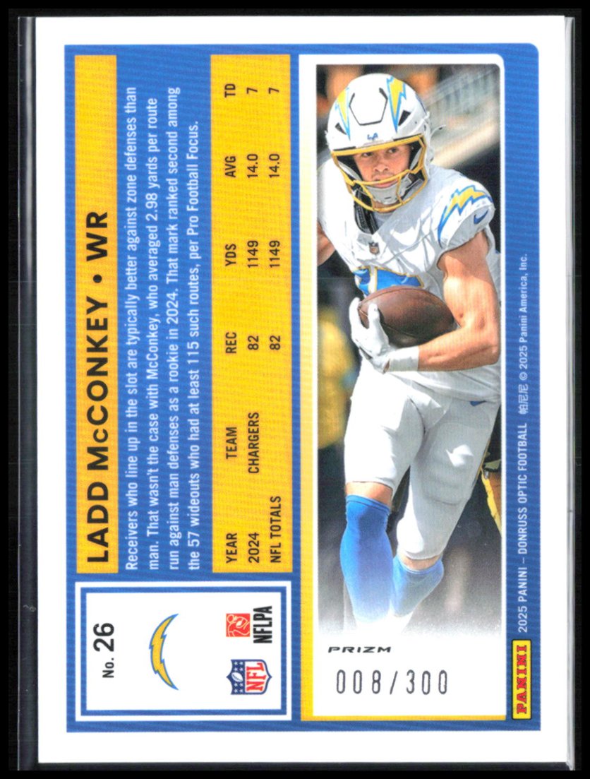 Ladd McConkey Silver Wave /300