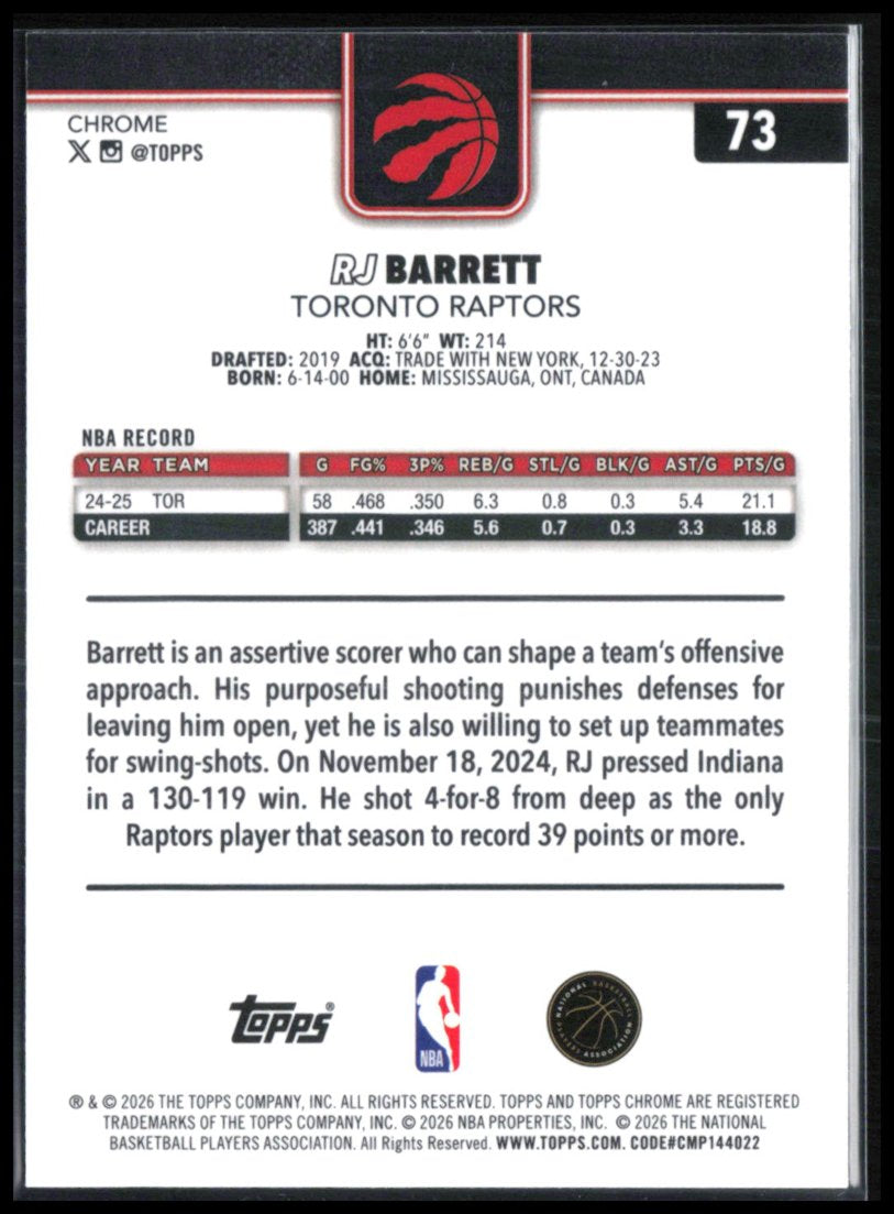 RJ Barrett X-Fractor