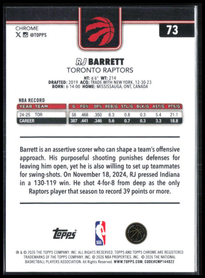 RJ Barrett X-Fractor