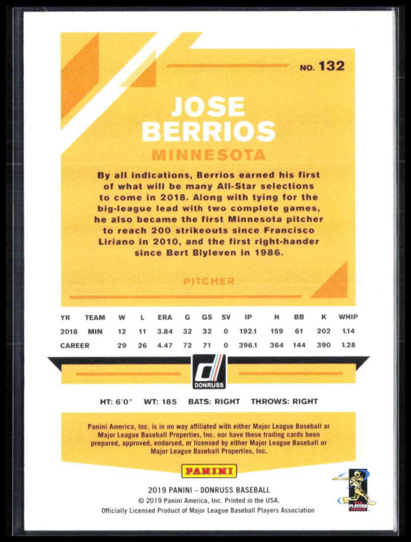 Jose Berrios /390 Foil