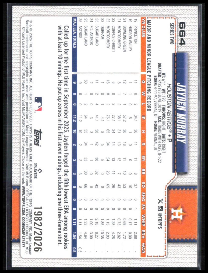 Jayden Murray RC /2026