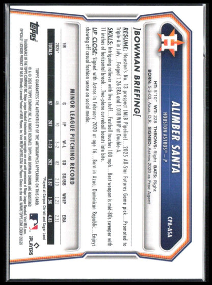 Alimber Santa 1st Bowman Auto