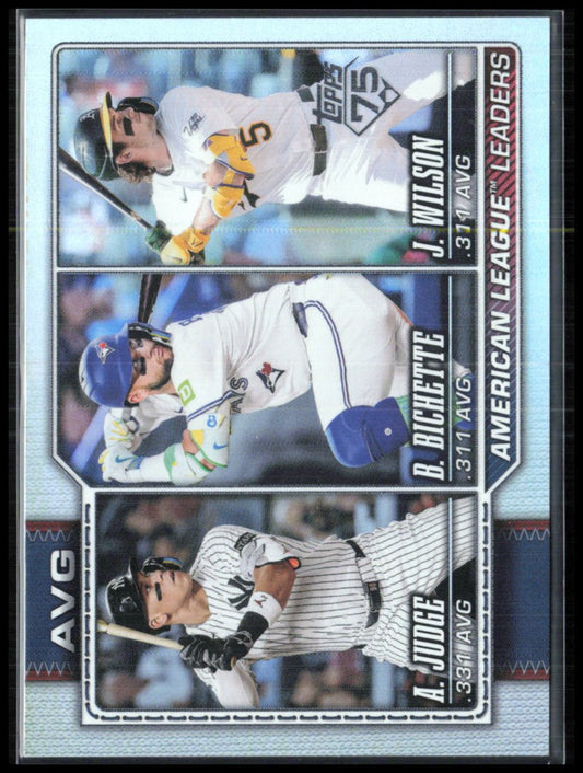 Aaron Judge/Bo Bichette/Jacob Wilson Rainbow Foil