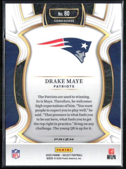 Drake Maye Black Gold Shock
