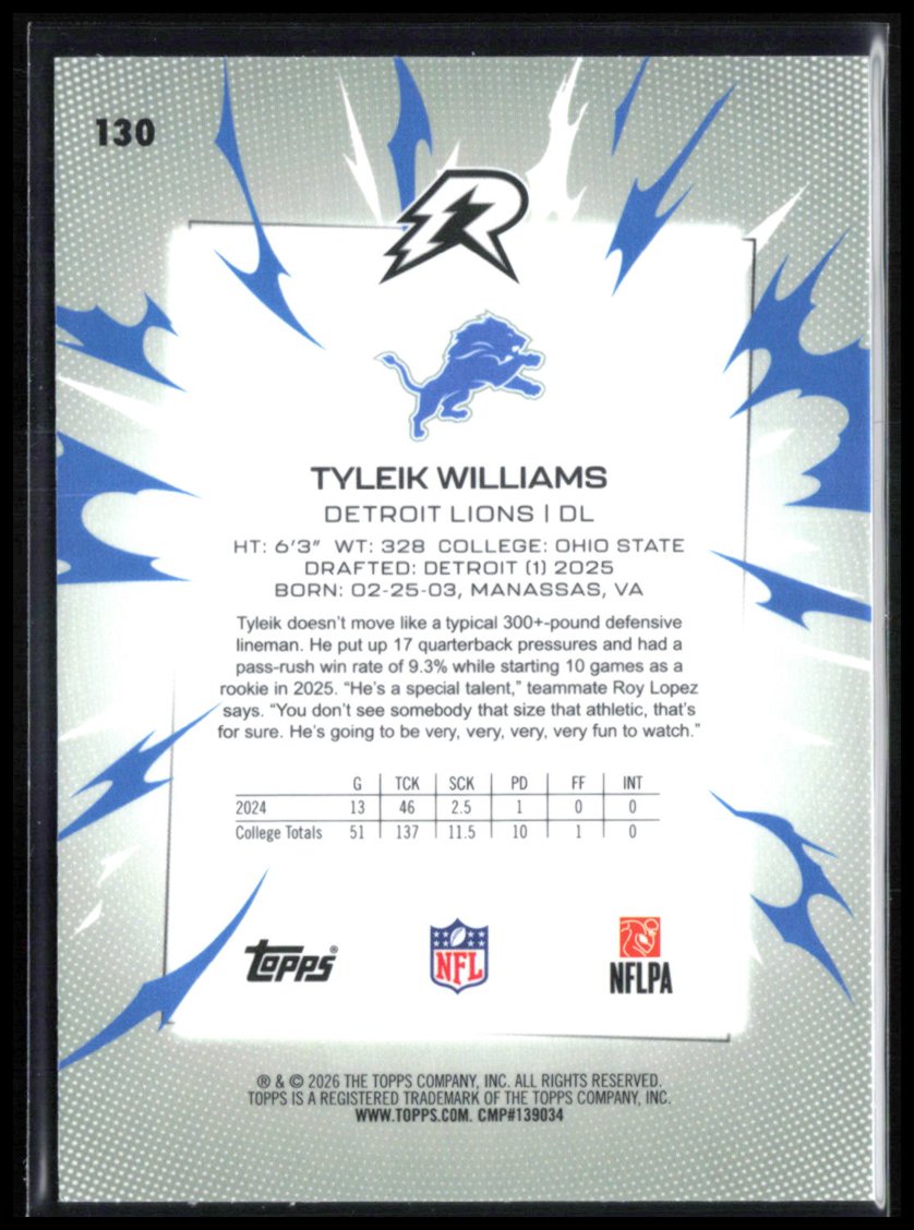 Tyleik Williams RC Blue Orange