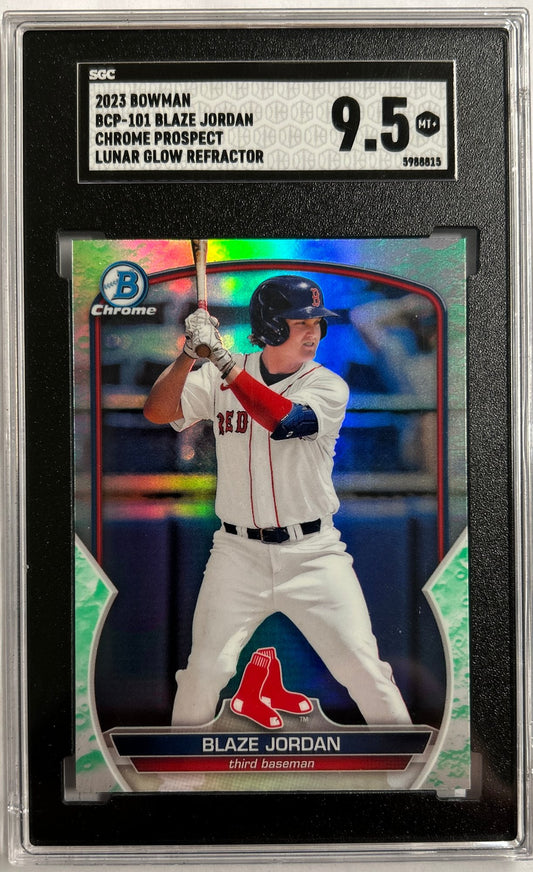 Blaze Jordan Prospect Lunar Glow Refractor SGC 9.5