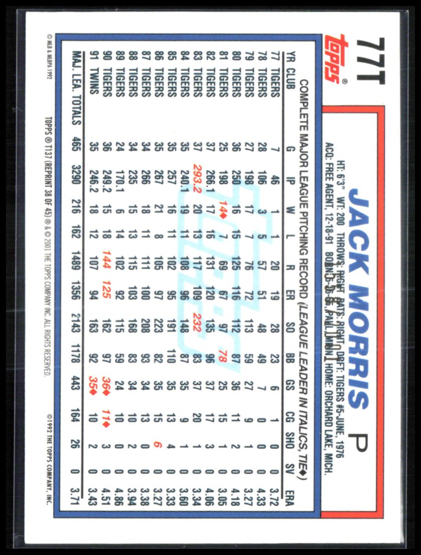 Jack Morris /2001