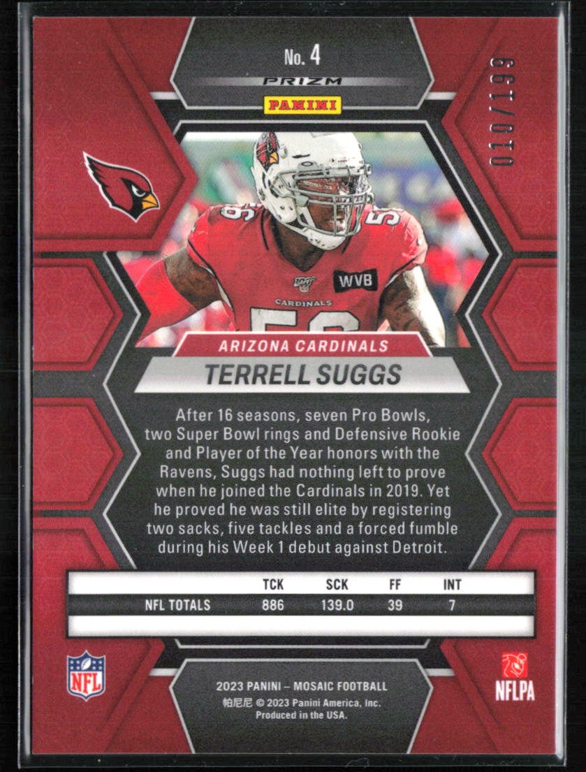 Terrell Suggs Orange Mosaic /199