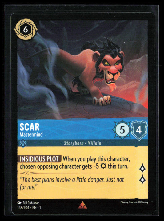 Scar Mastermind Rare (Disney Lorcana)